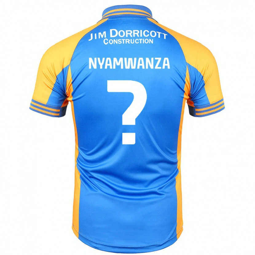Danxen Mænd Simba Nyamwanza #0 Blå Rav Hjemmebane Spillertrøjer 2024/25 Trøje T-Shirt