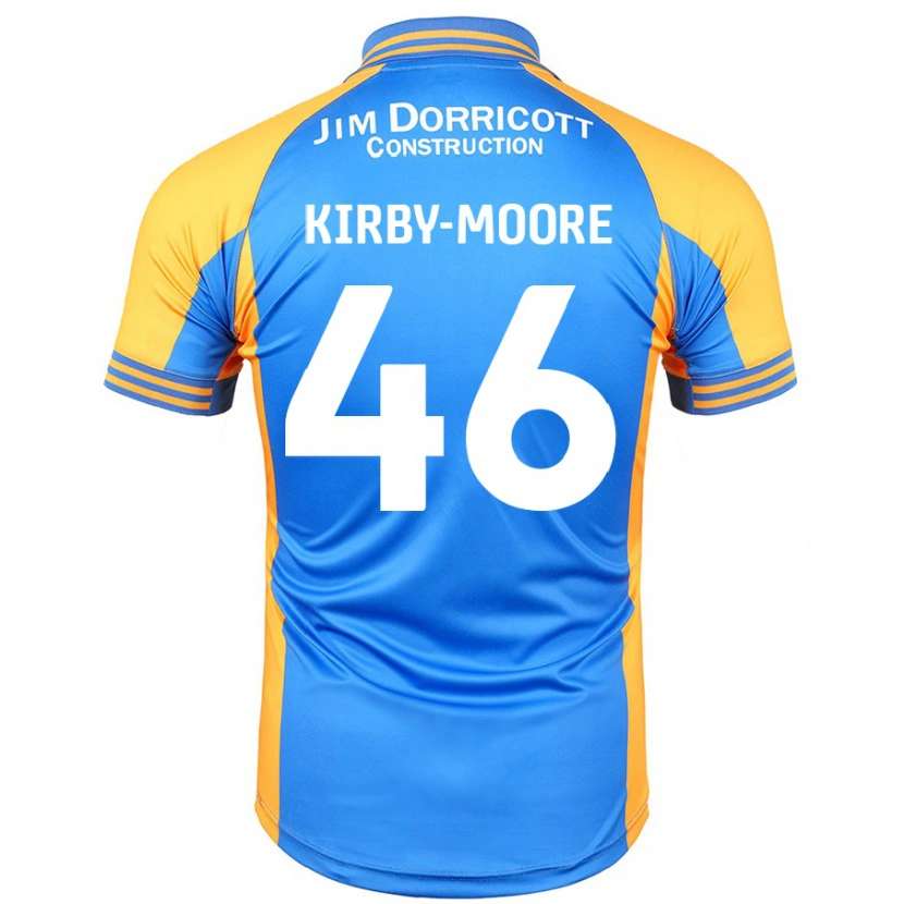 Danxen Mænd Harvey Kirby-Moore #46 Blå Rav Hjemmebane Spillertrøjer 2024/25 Trøje T-Shirt