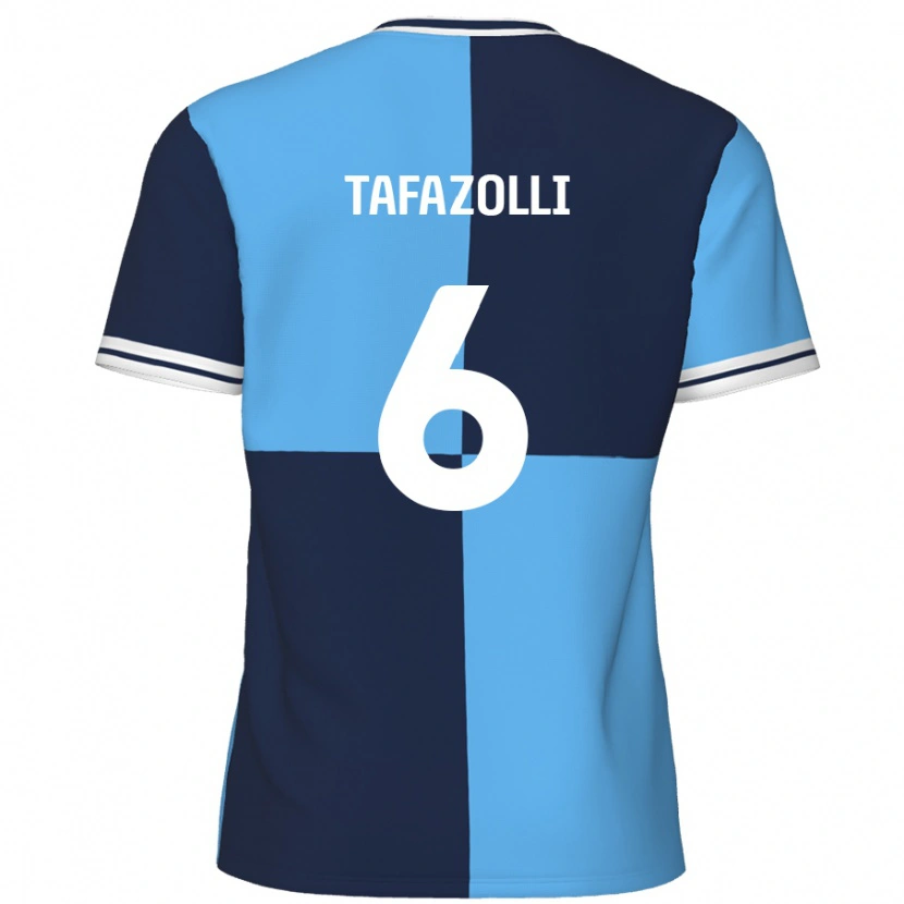 Danxen Mænd Ryan Tafazolli #6 Himmelblå Mørkeblå Hjemmebane Spillertrøjer 2024/25 Trøje T-Shirt