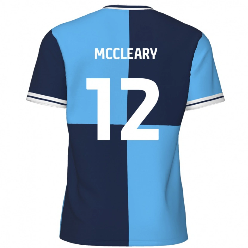 Danxen Mænd Garath Mccleary #12 Himmelblå Mørkeblå Hjemmebane Spillertrøjer 2024/25 Trøje T-Shirt