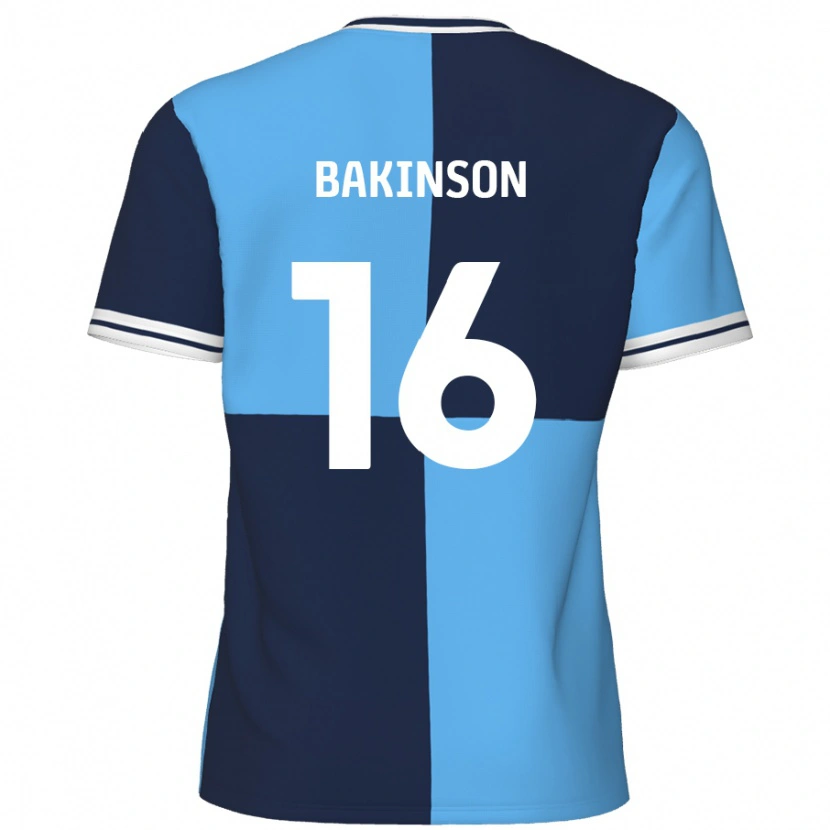 Danxen Mænd Tyreeq Bakinson #16 Himmelblå Mørkeblå Hjemmebane Spillertrøjer 2024/25 Trøje T-Shirt