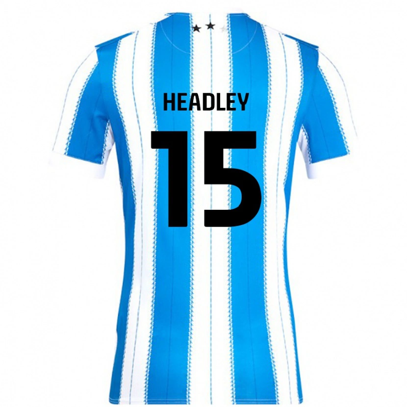 Danxen Mænd Jaheim Headley #15 Blå Hvid Hjemmebane Spillertrøjer 2024/25 Trøje T-Shirt
