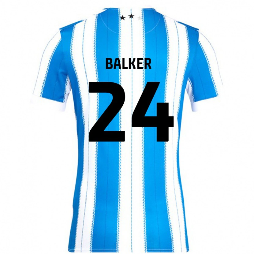 Danxen Mænd Radinio Balker #24 Blå Hvid Hjemmebane Spillertrøjer 2024/25 Trøje T-Shirt