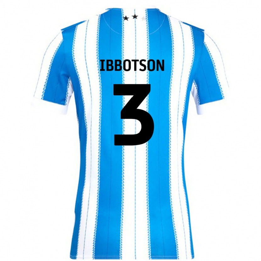 Danxen Mænd Beth Ibbotson #3 Blå Hvid Hjemmebane Spillertrøjer 2024/25 Trøje T-Shirt