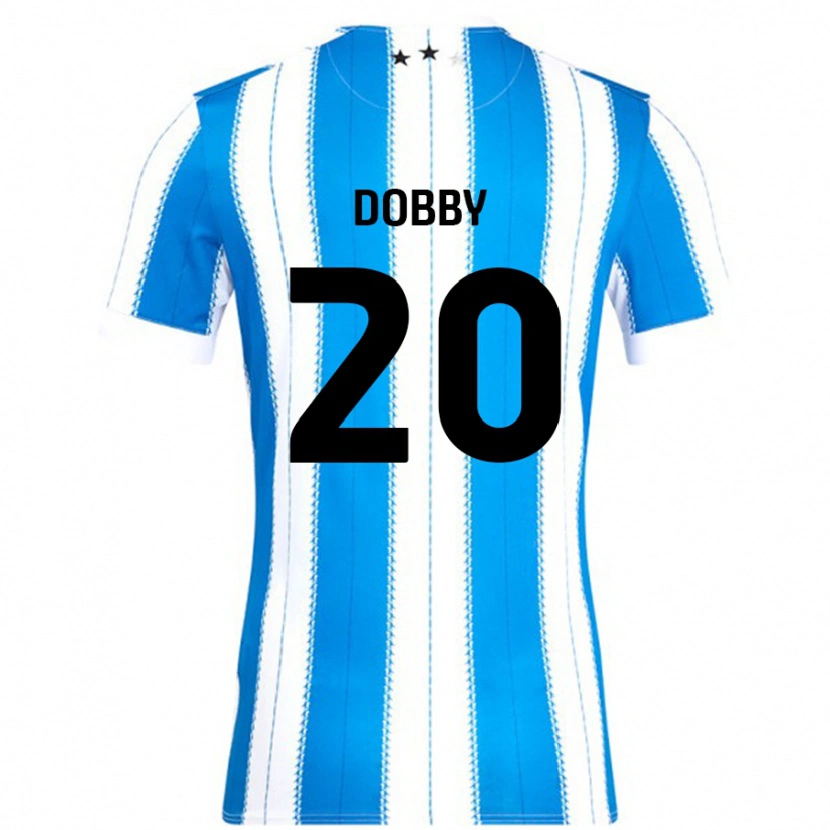 Danxen Mænd Sarah Dobby #20 Blå Hvid Hjemmebane Spillertrøjer 2024/25 Trøje T-Shirt