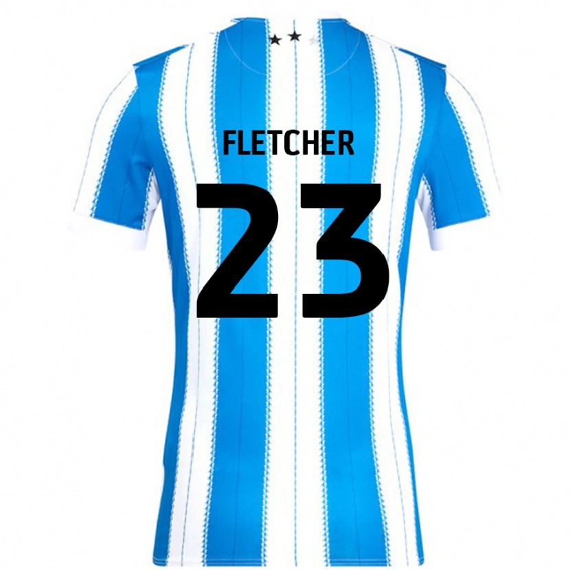 Danxen Mænd Serena Fletcher #23 Blå Hvid Hjemmebane Spillertrøjer 2024/25 Trøje T-Shirt