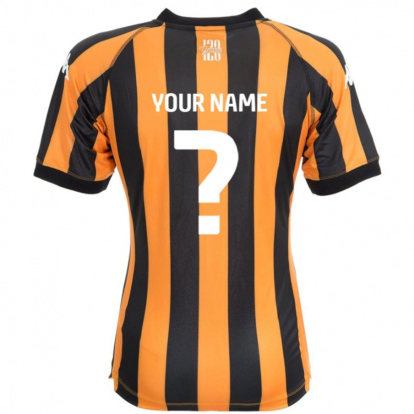 Danxen Mænd Dit Navn #0 Sort Rav Hjemmebane Spillertrøjer 2024/25 Trøje T-Shirt
