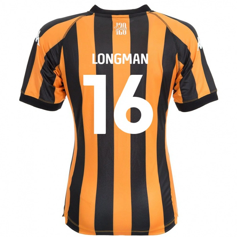 Danxen Mænd Ryan Longman #16 Sort Rav Hjemmebane Spillertrøjer 2024/25 Trøje T-Shirt