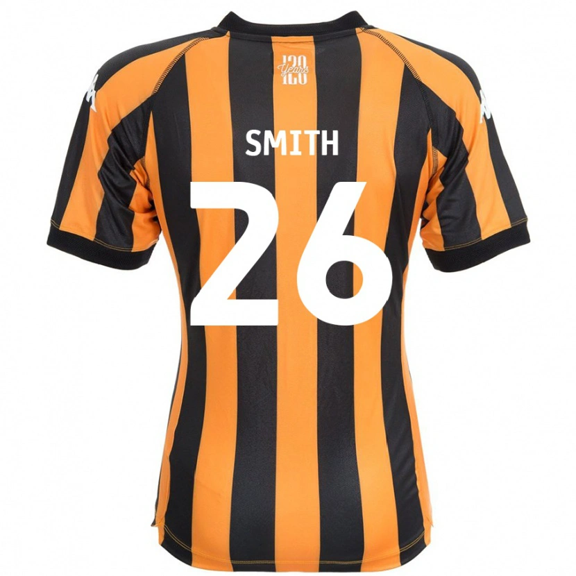 Danxen Mænd Andy Smith #26 Sort Rav Hjemmebane Spillertrøjer 2024/25 Trøje T-Shirt