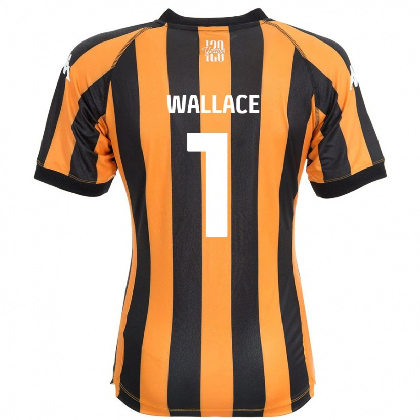 Danxen Mænd Abbi Wallace #1 Sort Rav Hjemmebane Spillertrøjer 2024/25 Trøje T-Shirt