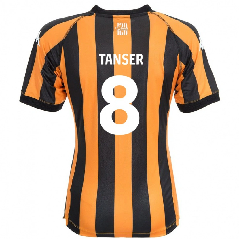 Danxen Mænd Ellie Tanser #8 Sort Rav Hjemmebane Spillertrøjer 2024/25 Trøje T-Shirt