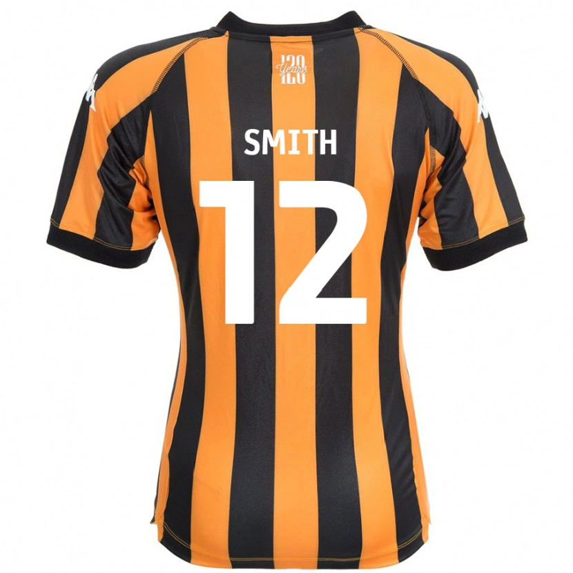 Danxen Mænd Emily Smith #12 Sort Rav Hjemmebane Spillertrøjer 2024/25 Trøje T-Shirt