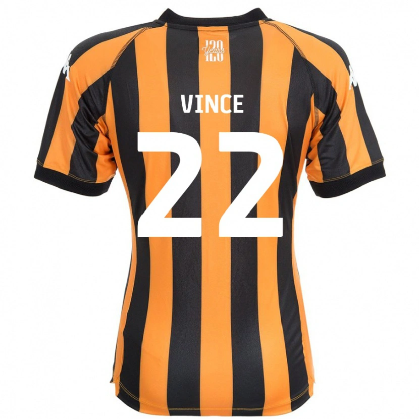 Danxen Mænd Anna Vince #22 Sort Rav Hjemmebane Spillertrøjer 2024/25 Trøje T-Shirt