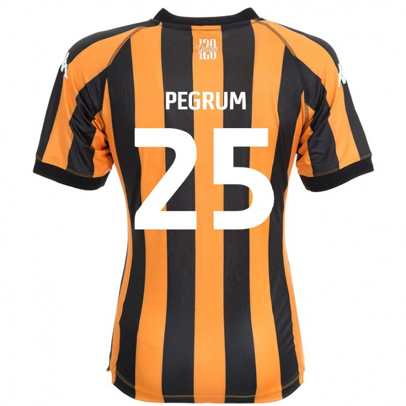 Danxen Mænd Florence Pegrum #25 Sort Rav Hjemmebane Spillertrøjer 2024/25 Trøje T-Shirt