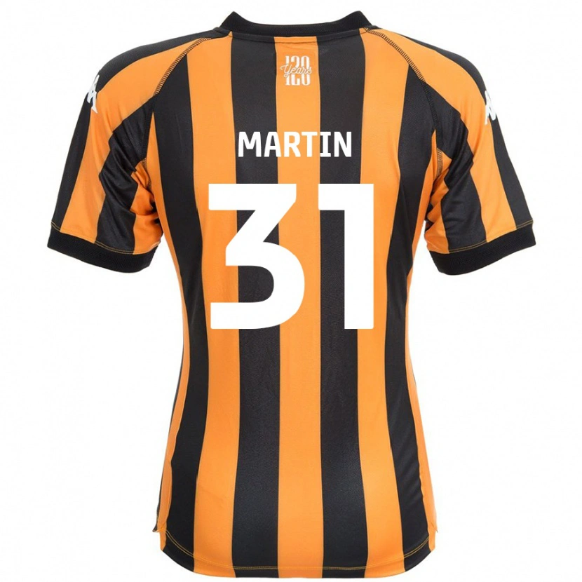 Danxen Mænd Faith Martin #31 Sort Rav Hjemmebane Spillertrøjer 2024/25 Trøje T-Shirt