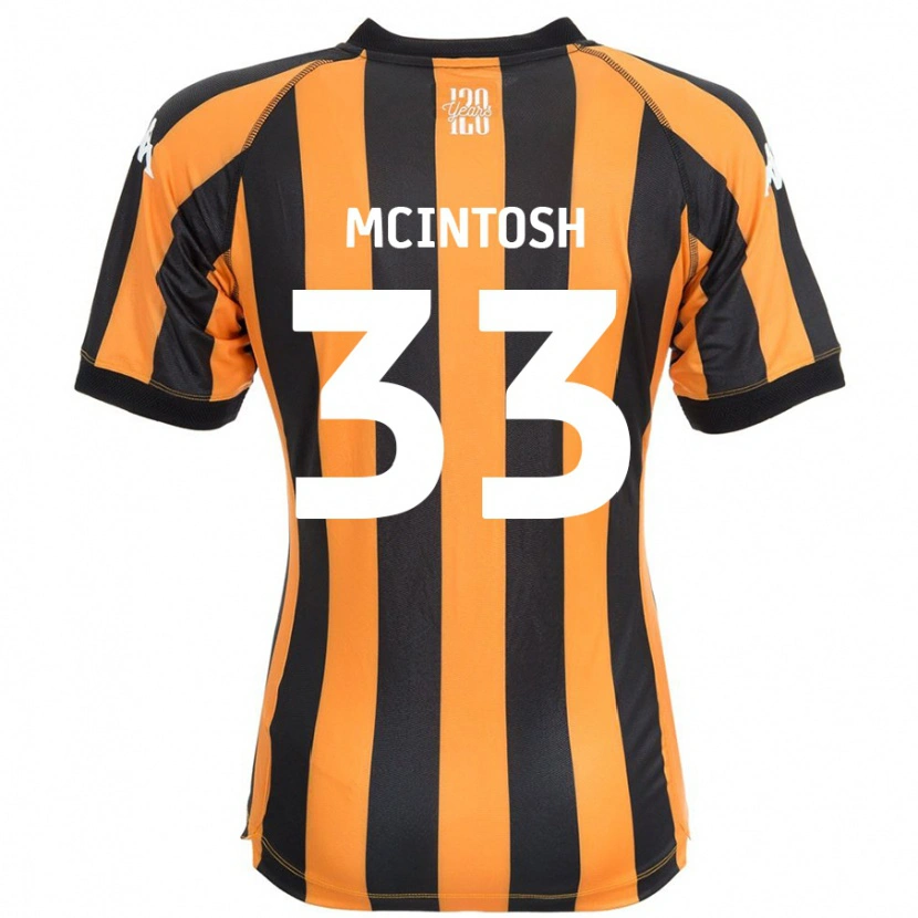 Danxen Mænd Lucy Mcintosh #33 Sort Rav Hjemmebane Spillertrøjer 2024/25 Trøje T-Shirt