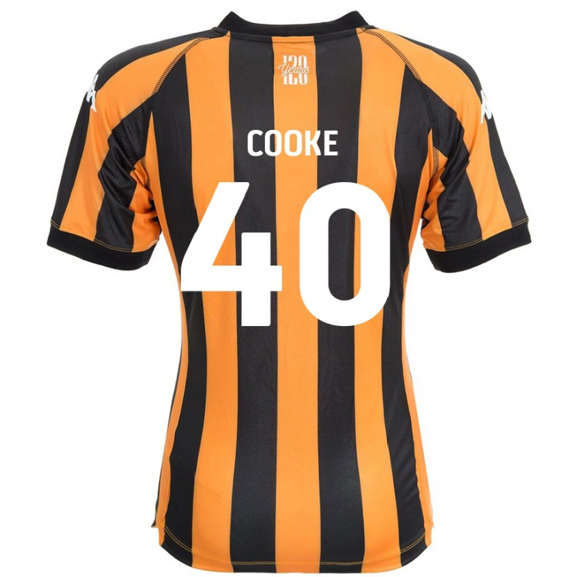 Danxen Mænd Megan Cooke #40 Sort Rav Hjemmebane Spillertrøjer 2024/25 Trøje T-Shirt