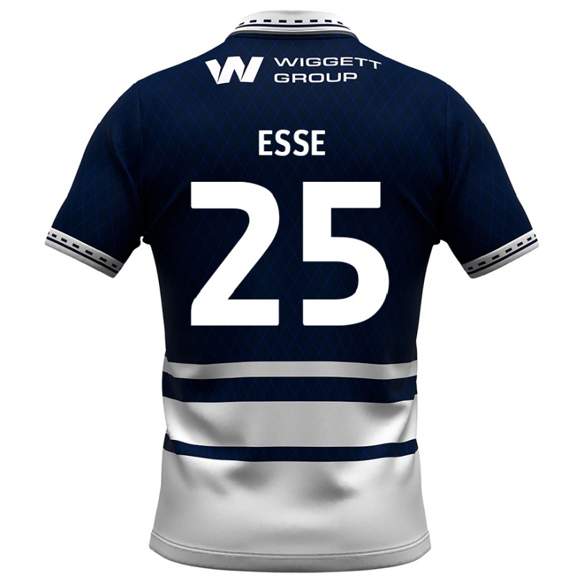 Danxen Mænd Romain Esse #25 Marineblå Hvid Hjemmebane Spillertrøjer 2024/25 Trøje T-Shirt