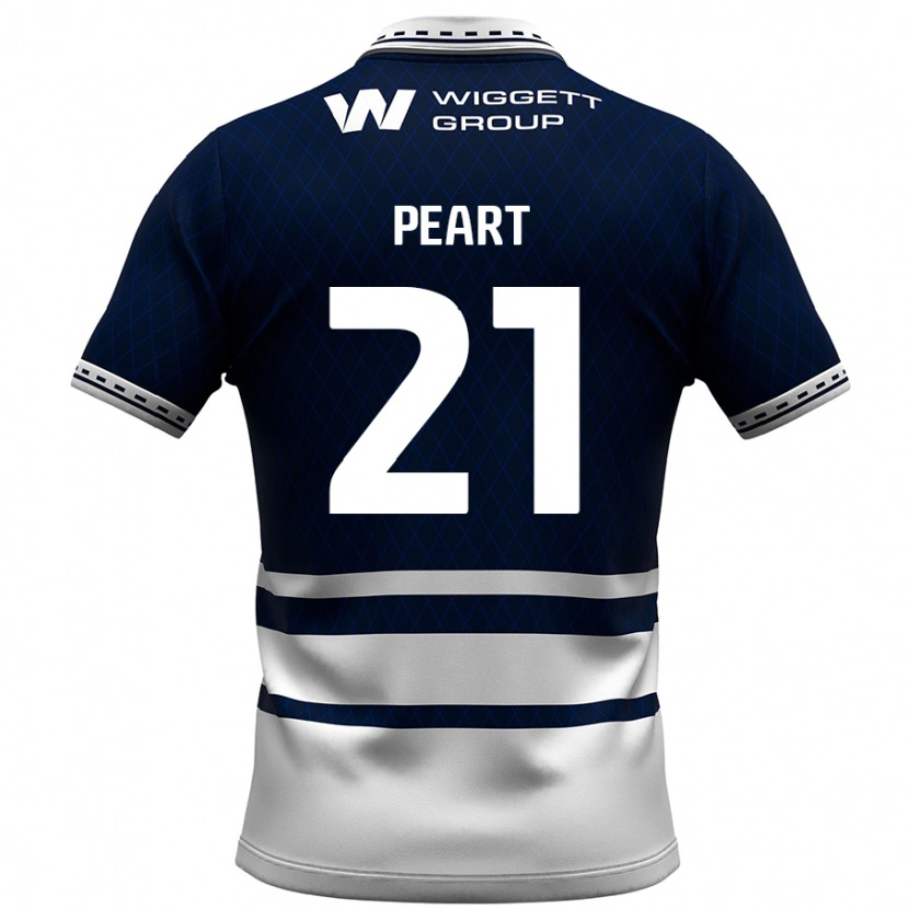 Danxen Mænd Kalani Peart #21 Marineblå Hvid Hjemmebane Spillertrøjer 2024/25 Trøje T-Shirt