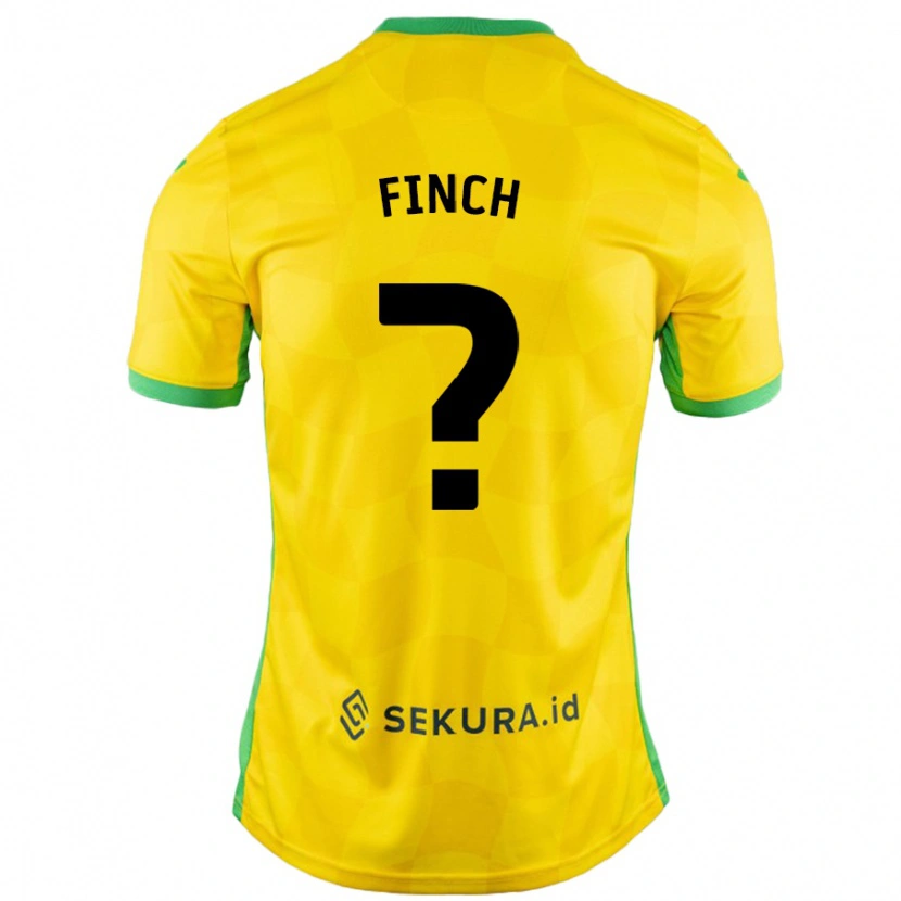 Danxen Mænd Tom Finch #0 Gul Grøn Hjemmebane Spillertrøjer 2024/25 Trøje T-Shirt