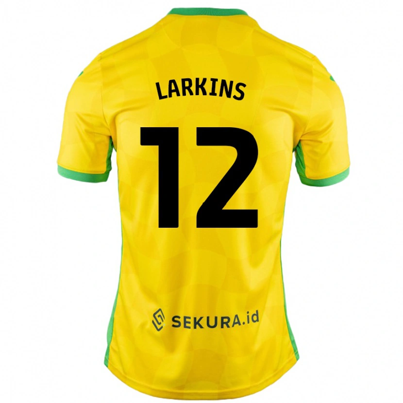 Danxen Mænd Anna Larkins #12 Gul Grøn Hjemmebane Spillertrøjer 2024/25 Trøje T-Shirt