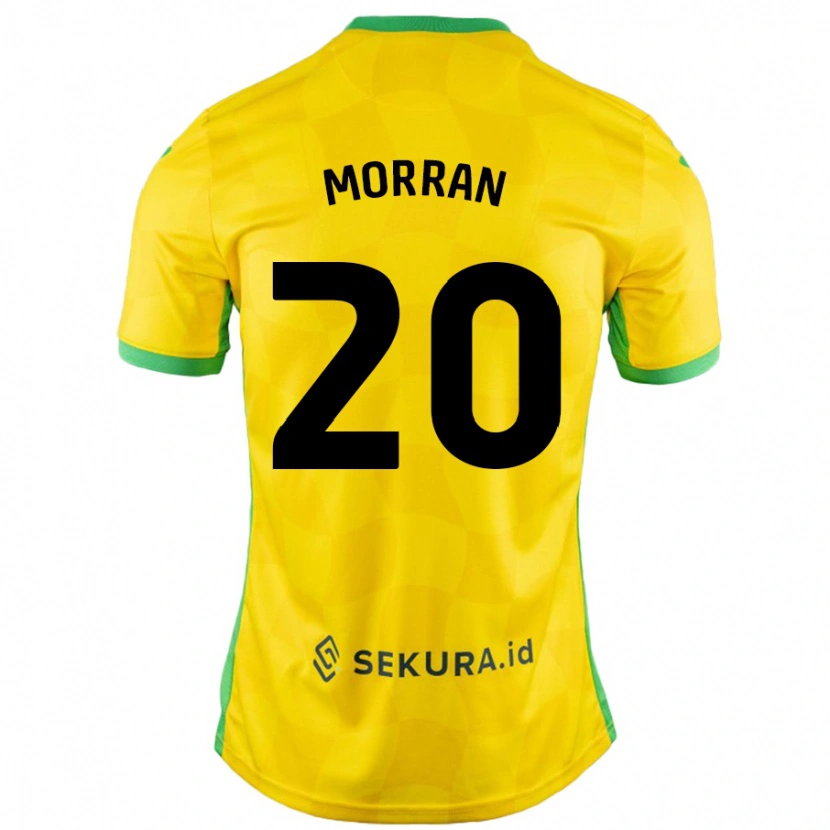 Danxen Mænd Eloise Morran #20 Gul Grøn Hjemmebane Spillertrøjer 2024/25 Trøje T-Shirt