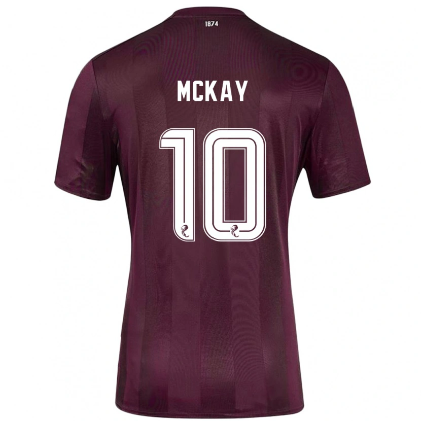 Danxen Mænd Barrie Mckay #10 Bourgogne Hjemmebane Spillertrøjer 2024/25 Trøje T-Shirt