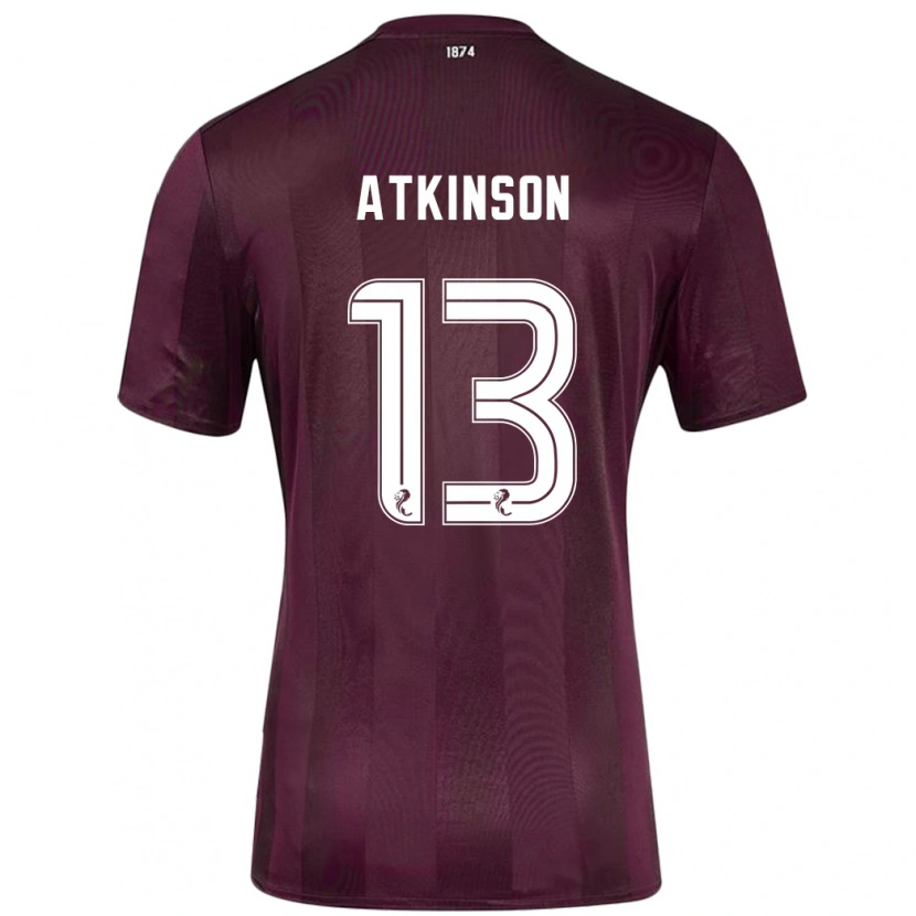 Danxen Mænd Nathaniel Atkinson #13 Bourgogne Hjemmebane Spillertrøjer 2024/25 Trøje T-Shirt