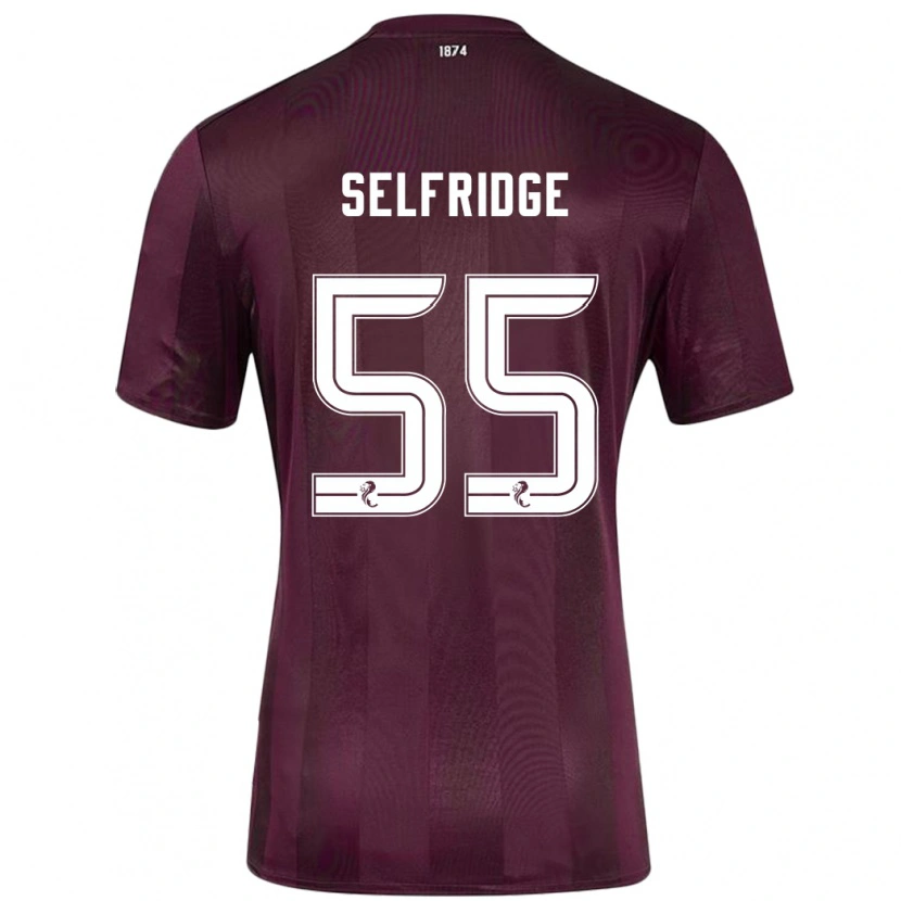 Danxen Mænd Louis Selfridge #55 Bourgogne Hjemmebane Spillertrøjer 2024/25 Trøje T-Shirt
