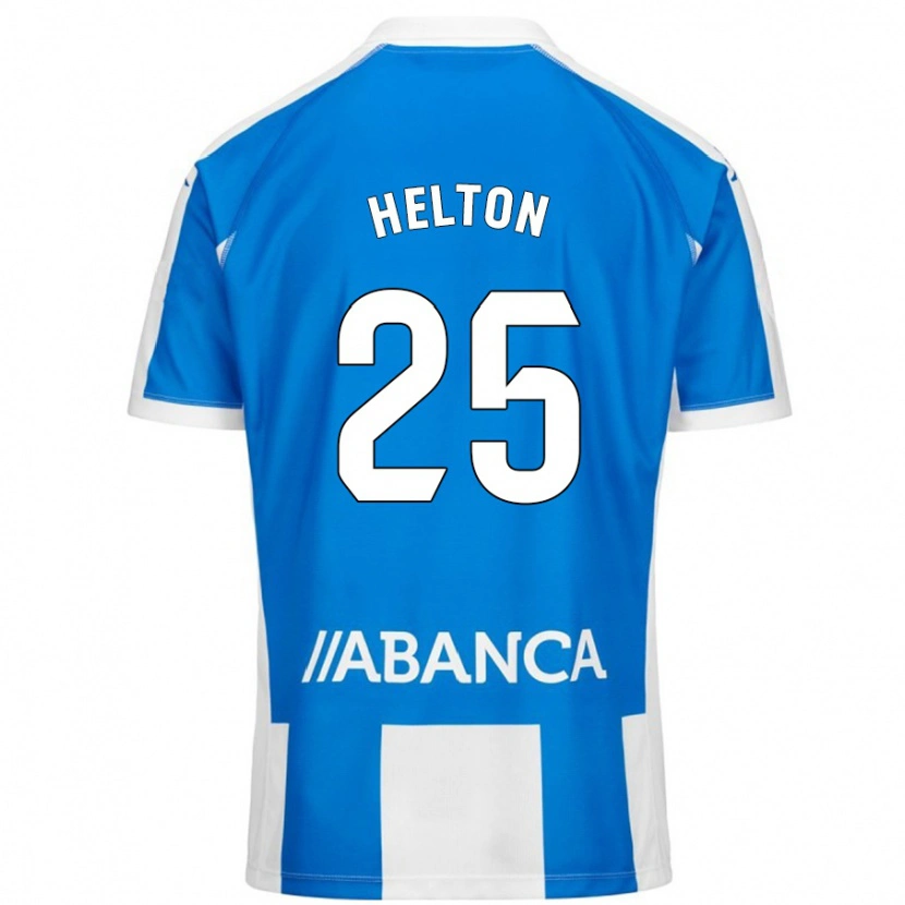 Danxen Mænd Helton Leite #25 Blå Hvid Hjemmebane Spillertrøjer 2024/25 Trøje T-Shirt