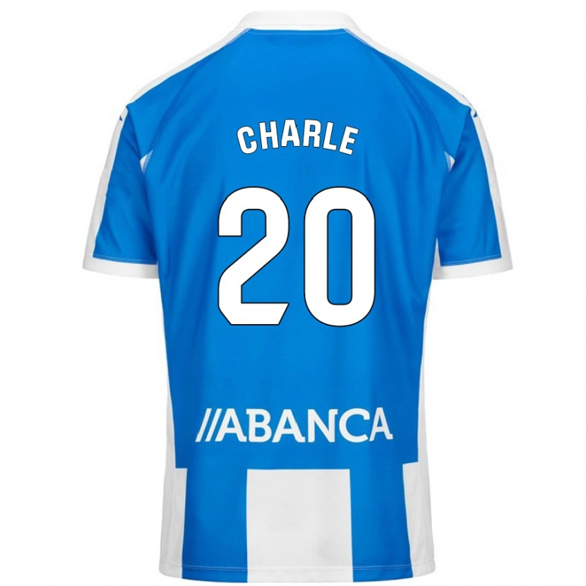 Danxen Mænd Marta Charle #20 Blå Hvid Hjemmebane Spillertrøjer 2024/25 Trøje T-Shirt