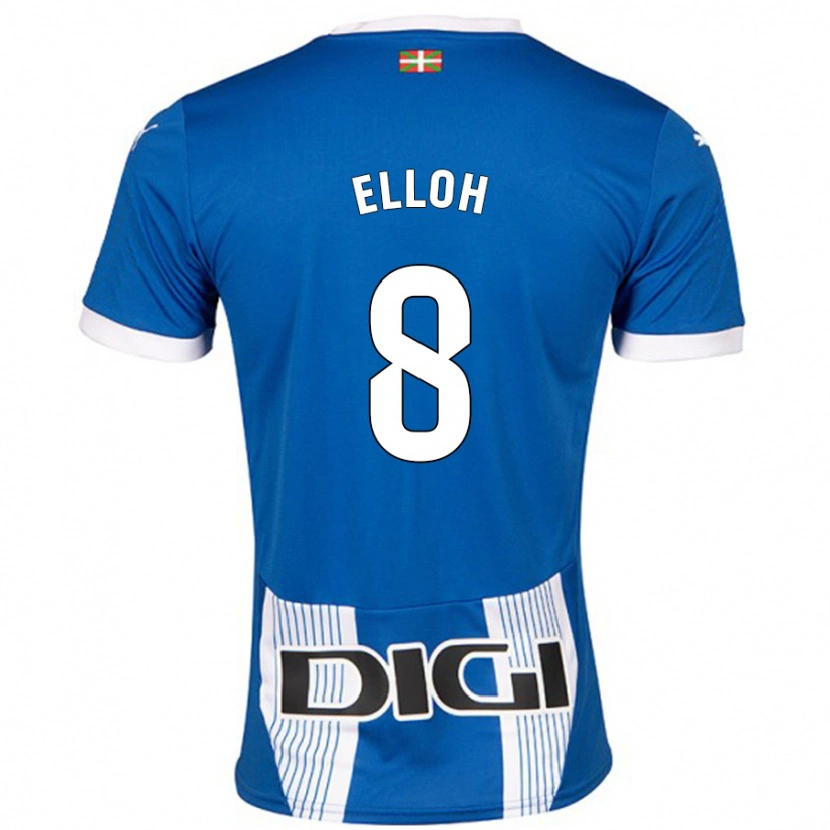 Danxen Mænd Rebecca Elloh #8 Blå Hjemmebane Spillertrøjer 2024/25 Trøje T-Shirt