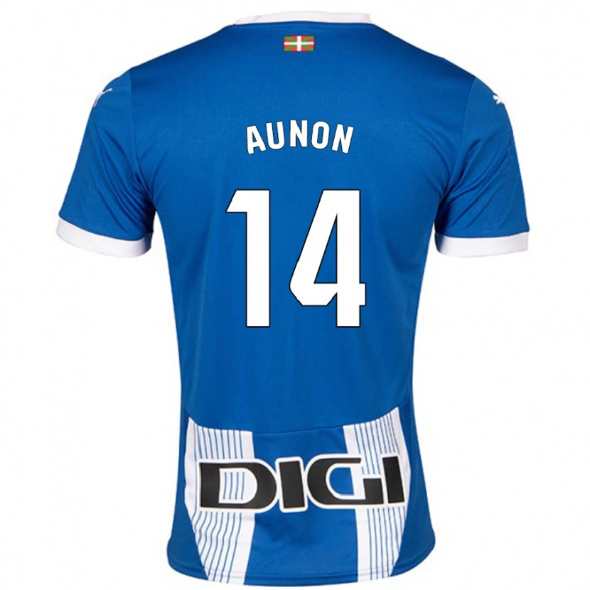 Danxen Mænd Cristina Auñón #14 Blå Hjemmebane Spillertrøjer 2024/25 Trøje T-Shirt