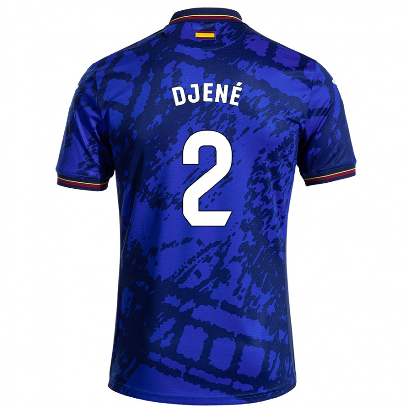 Danxen Mænd Djené #2 Mørkere Blå Hjemmebane Spillertrøjer 2024/25 Trøje T-Shirt
