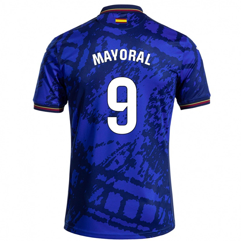 Danxen Mænd Borja Mayoral #9 Mørkere Blå Hjemmebane Spillertrøjer 2024/25 Trøje T-Shirt