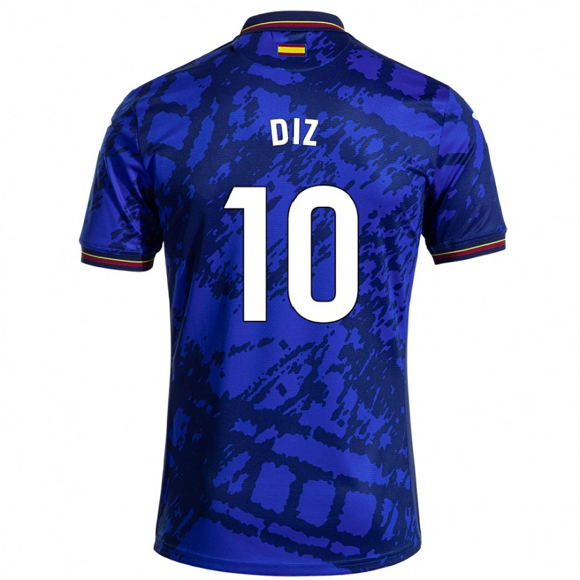 Danxen Mænd Rafa Diz #10 Mørkere Blå Hjemmebane Spillertrøjer 2024/25 Trøje T-Shirt
