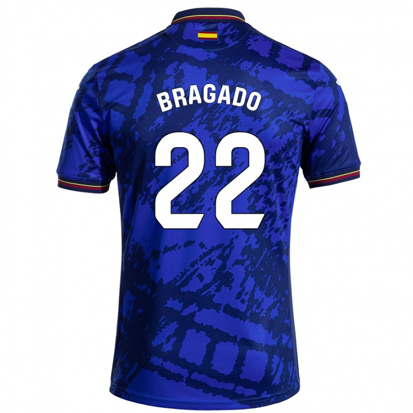 Danxen Mænd Alonso Bragado #22 Mørkere Blå Hjemmebane Spillertrøjer 2024/25 Trøje T-Shirt