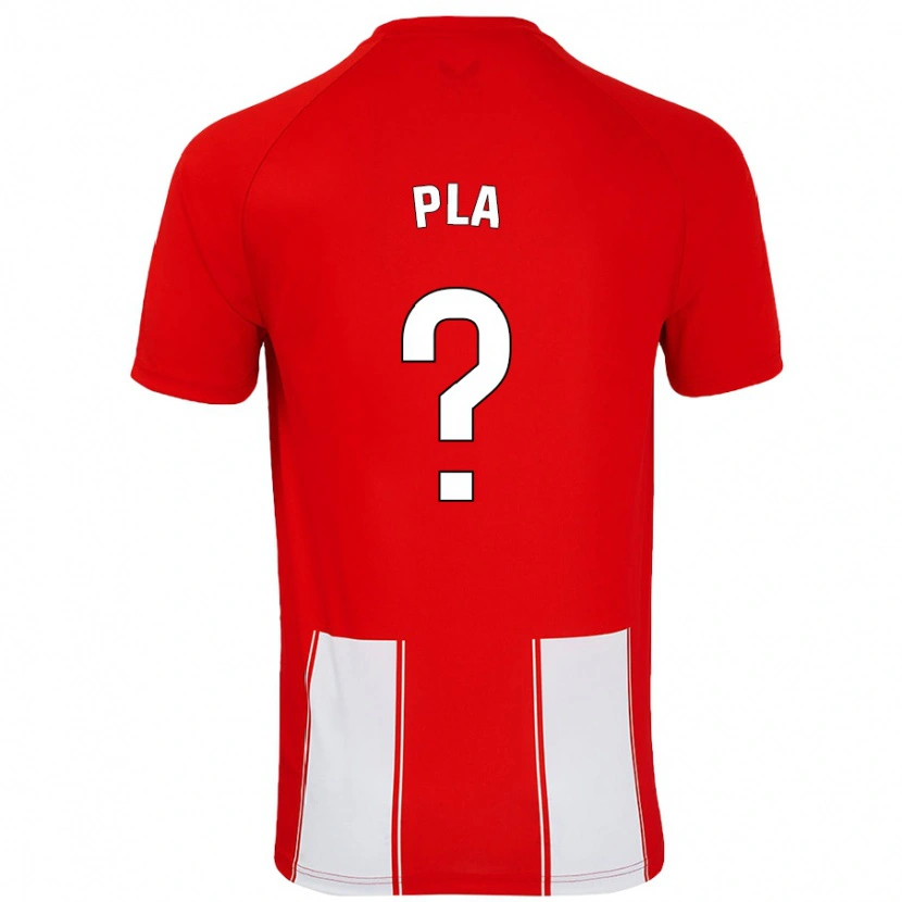 Danxen Mænd Edu Pla #0 Rød Hvid Hjemmebane Spillertrøjer 2024/25 Trøje T-Shirt