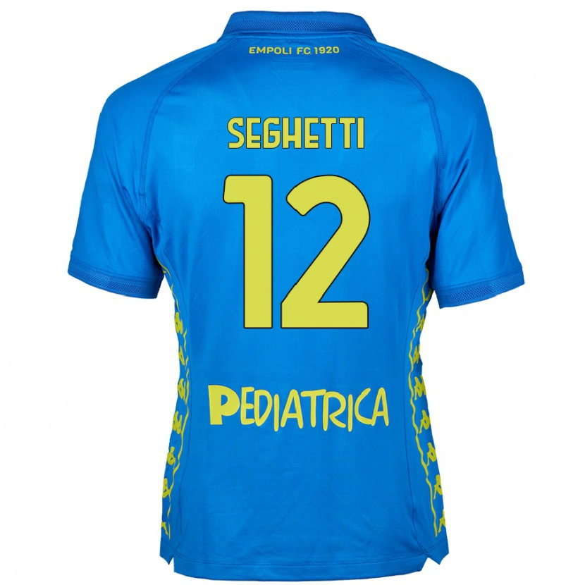 Danxen Mænd Jacopo Seghetti #12 Blå Hjemmebane Spillertrøjer 2024/25 Trøje T-Shirt