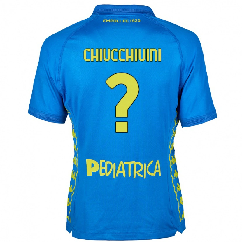 Danxen Mænd Lorenzo Chiucchiuini #0 Blå Hjemmebane Spillertrøjer 2024/25 Trøje T-Shirt