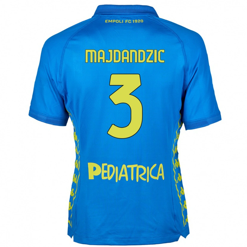 Danxen Mænd Patrik Majdandzic #3 Blå Hjemmebane Spillertrøjer 2024/25 Trøje T-Shirt