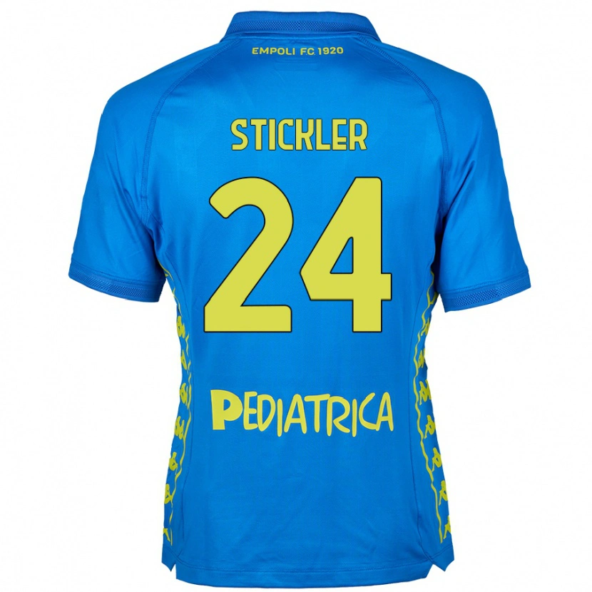 Danxen Mænd Mateo Stickler #24 Blå Hjemmebane Spillertrøjer 2024/25 Trøje T-Shirt