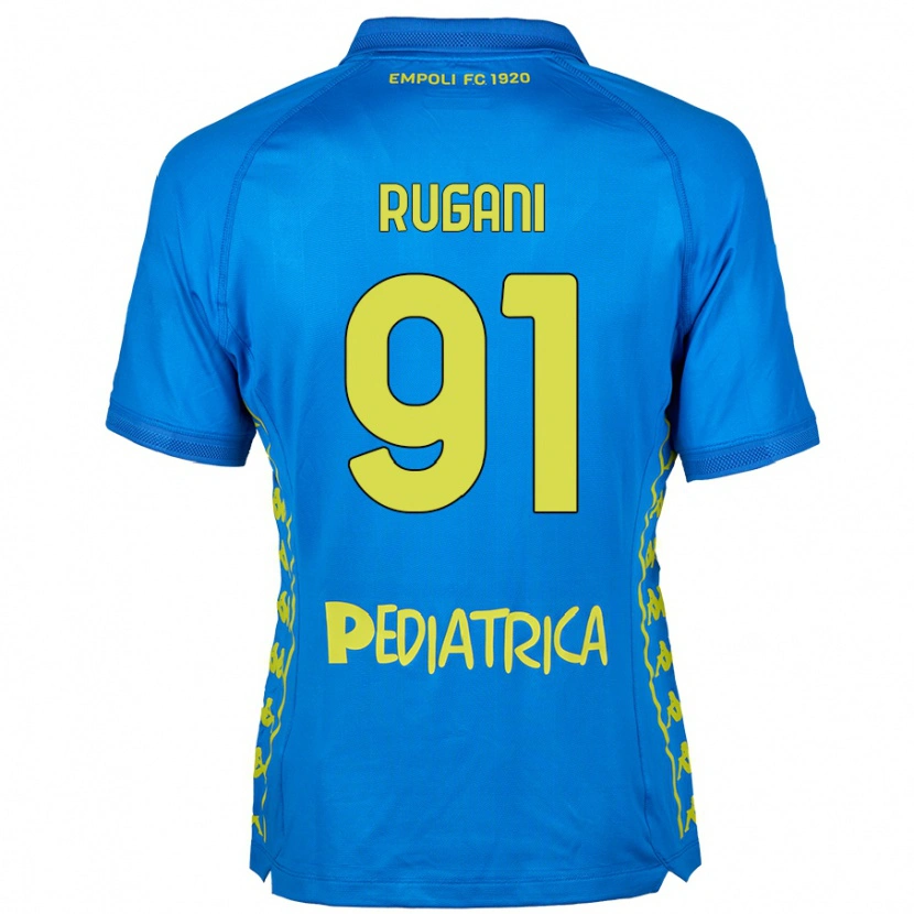 Danxen Mænd Tommaso Rugani #91 Blå Hjemmebane Spillertrøjer 2024/25 Trøje T-Shirt