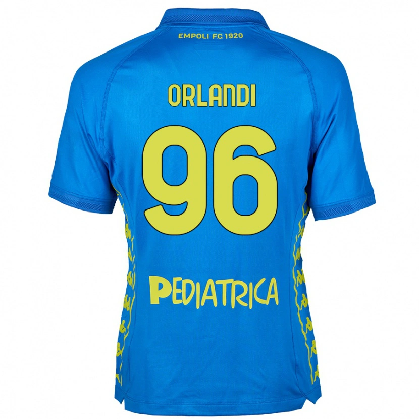 Danxen Mænd Andrea Orlandi #96 Blå Hjemmebane Spillertrøjer 2024/25 Trøje T-Shirt