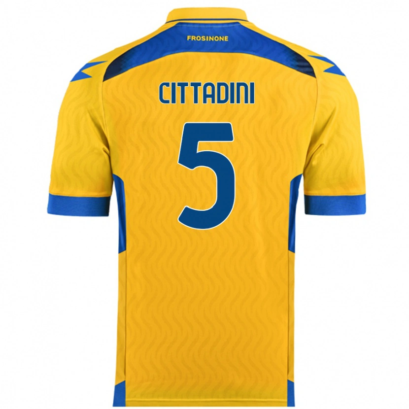 Danxen Mænd Giorgio Cittadini #5 Gul Hjemmebane Spillertrøjer 2024/25 Trøje T-Shirt