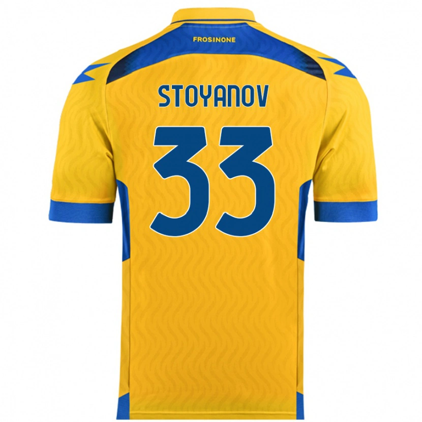 Danxen Mænd Steliyan Stoyanov #33 Gul Hjemmebane Spillertrøjer 2024/25 Trøje T-Shirt