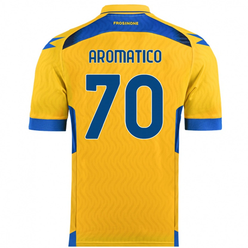 Danxen Mænd Raul Aromatico #70 Gul Hjemmebane Spillertrøjer 2024/25 Trøje T-Shirt