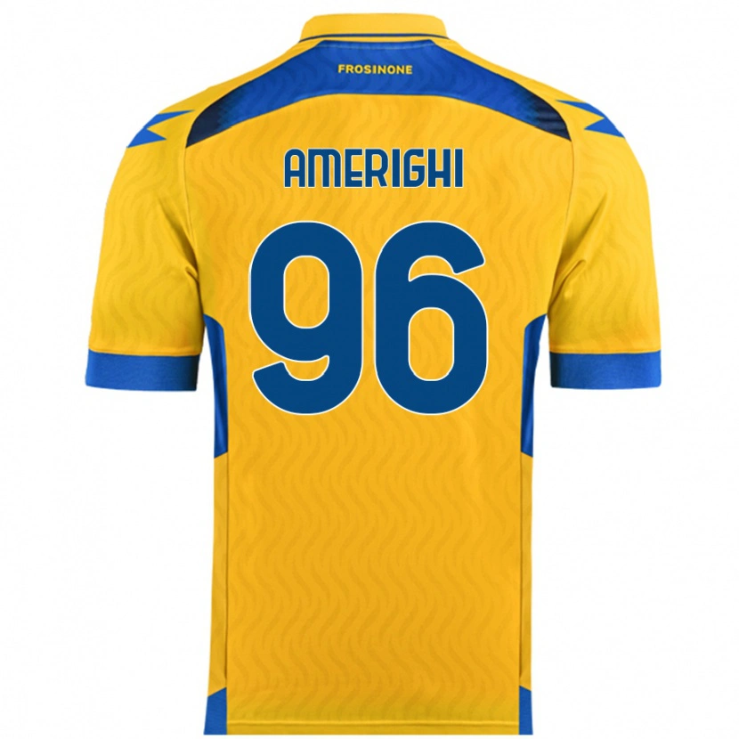 Danxen Mænd Igor Amerighi #96 Gul Hjemmebane Spillertrøjer 2024/25 Trøje T-Shirt