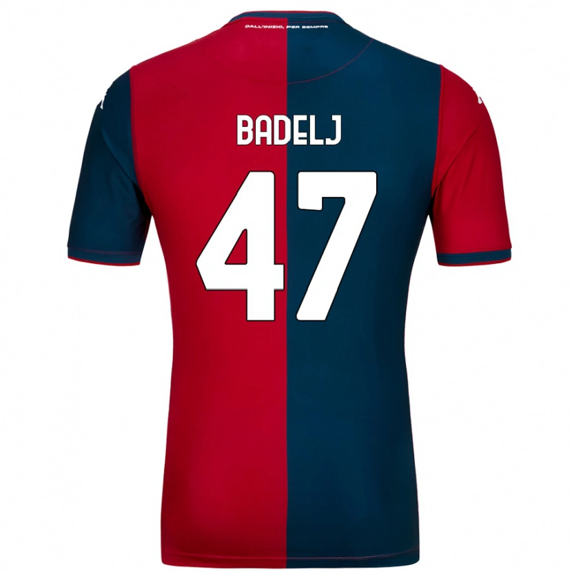 Danxen Mænd Milan Badelj #47 Rød Mørkeblå Hjemmebane Spillertrøjer 2024/25 Trøje T-Shirt