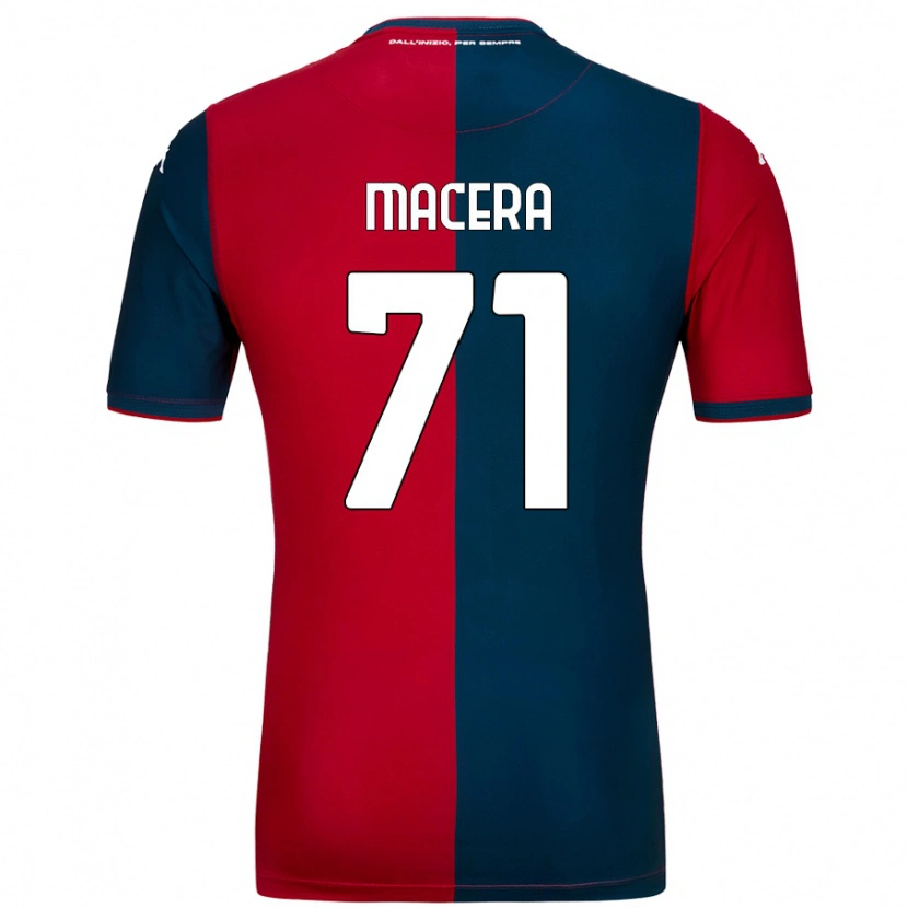 Danxen Mænd Matilde Macera #71 Rød Mørkeblå Hjemmebane Spillertrøjer 2024/25 Trøje T-Shirt